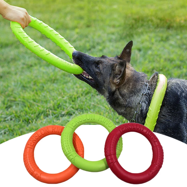 Honden Kauwspeelgoed Trainingsrubber Ring Trekker