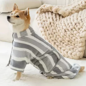 dog bathrobe, dog towel robe, dog bath towel, super absorbent dog towel
