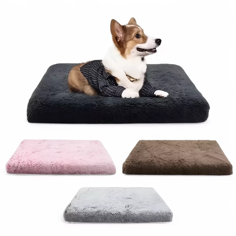 dog bed, washable dog bed, dog mattress, plush dog bed, warming dog bed, rectangle dog bed, dog cushion