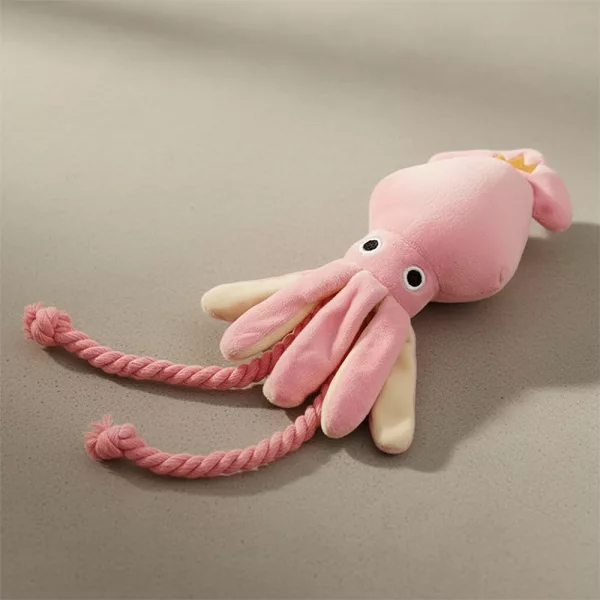 plush toy for dog, octopus dog toy, rope dog toy