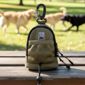 dog poop bag, dog poop bag holder, poop bag holder for leash