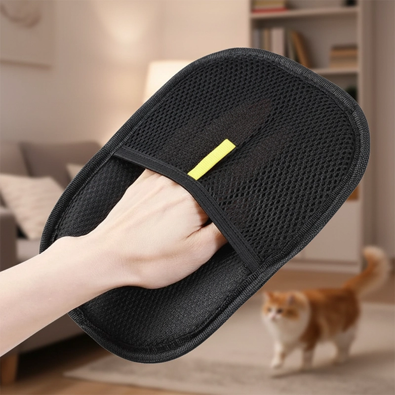 Statische Kattenhaarverwijder- en Verzorgingshandschoen