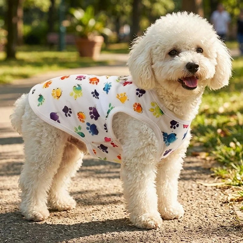 Schattig ademend zomervest voor honden met D-ring